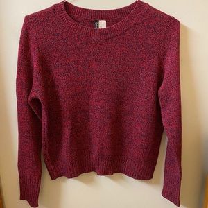 H&M red and blue Sweater